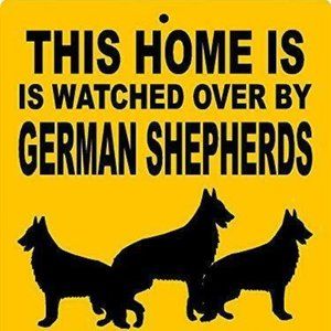 German Shepherd 9"x12" Aluminum Sign
